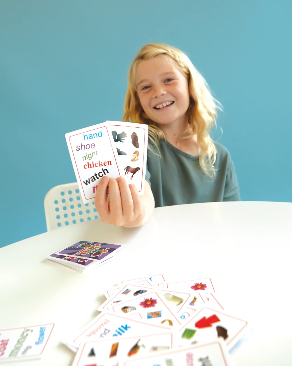 Blue Orange Super Genius Alphabet - Tabletop Card Game, Fun Flash Card Concentration Matching Game for Kids, Ages 3+, 1-6 Players, Teacher Approved