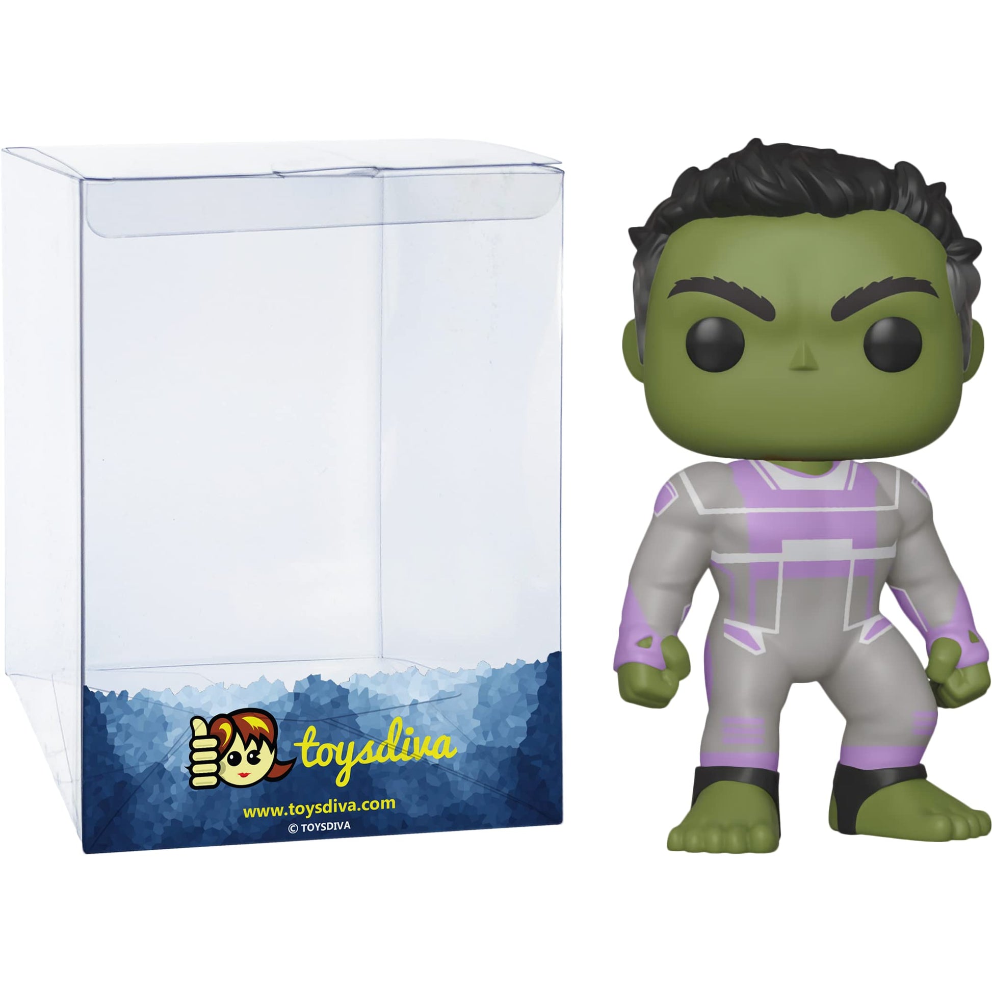 Funko H u l k (Insider Club Exc): P o p ! Vinyl Figurine Bundle with 1 Compatible 'ToysDiva' Graphic Protector (463-36671 - B)