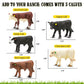 Little Buster Toys Calves Set - 5 Pack; Black Angus, Hereford, Red Angus, Black Baldy, and Charolais; Get All Your Calves in one Deal!