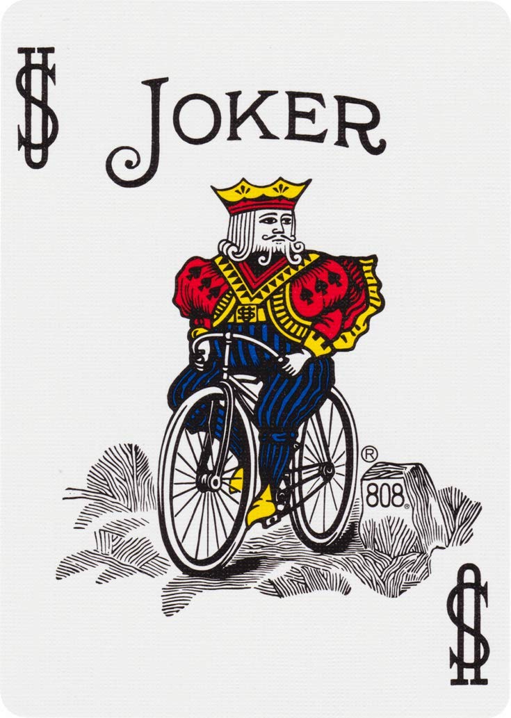 Bicycle Rider Back Gold Deck