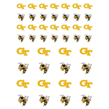 GT Yellow Jackets Small Sticker Sheet - 2 Sheets