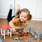 KIDBEST Horse Stable Playset, Horse Toys Set for Girls and Boys with Rider, Farm Animal Figurines Barn Toys, Pretend Play for Kids 3-5 6 7 8-10