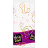 Mardi Gras Beads Plastic Tablecloth, 84" x 54"