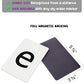 Attractivia Magnetic Big Alphabet ABC Flash Cards - 52 Sturdy Uppercase & Lowercase Large Letters, Black - for Classroom Teachers, Homeschool, ESL