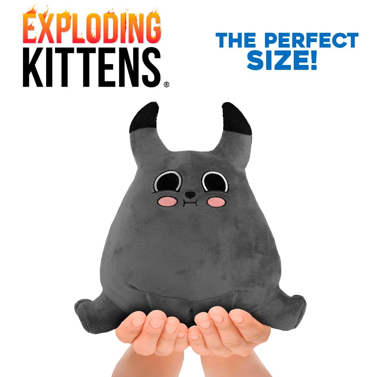 Just Toys LLC Exploding Kittens 8? Evil Cat Plush - Godcat & Evil Cat - Official Licensed Soft Toy for Kids & Fans