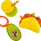 Fisher-Price Tiny Treats Gift Set, 3 pretend food infant teething toys