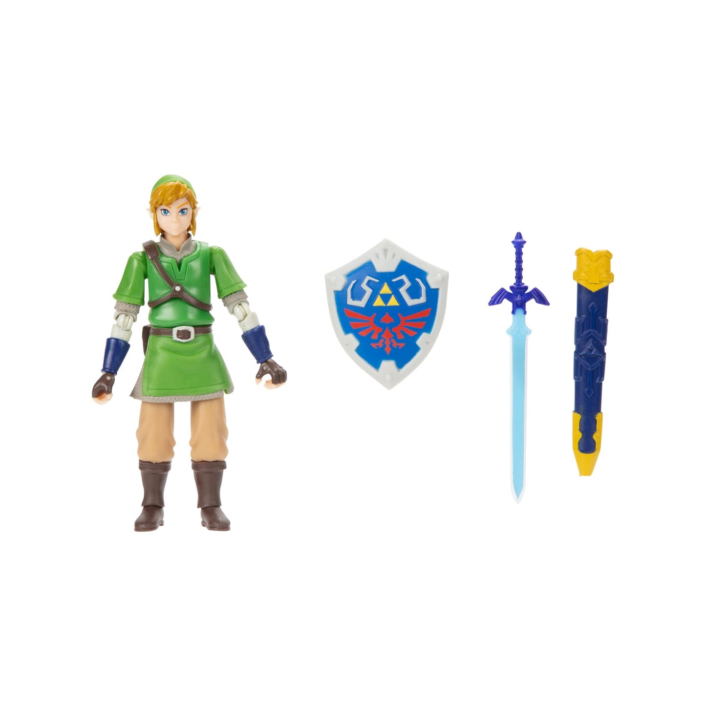 Nintendo Legend of Zelda: Skyward Sword 4 Inch Action Link Figure with Sword and Shield