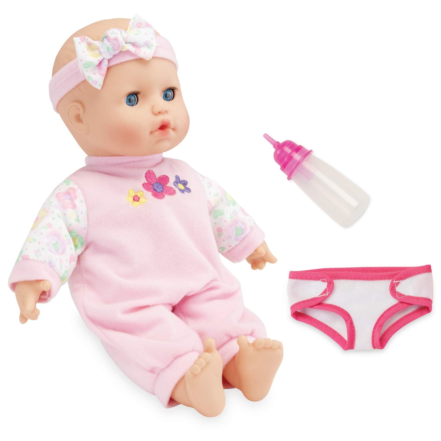 Kidoozie Sweetie Doll - Soft-Bodied 12 Inch Doll with Open and Close Eyes for Ages 12 Months and Up - Perfect for Encouraging Emotional Development
