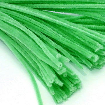 The Crafts Outlet Chenille Stems, Pipe Cleaner, 12-inch (30-cm), 1000-pc, Lime Green