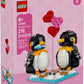 LEGO Penguins in Love Building Set - Cute Animal Display Model, Romantic Valentine’s Day Collectible, Gift for Couples Fans - 40886