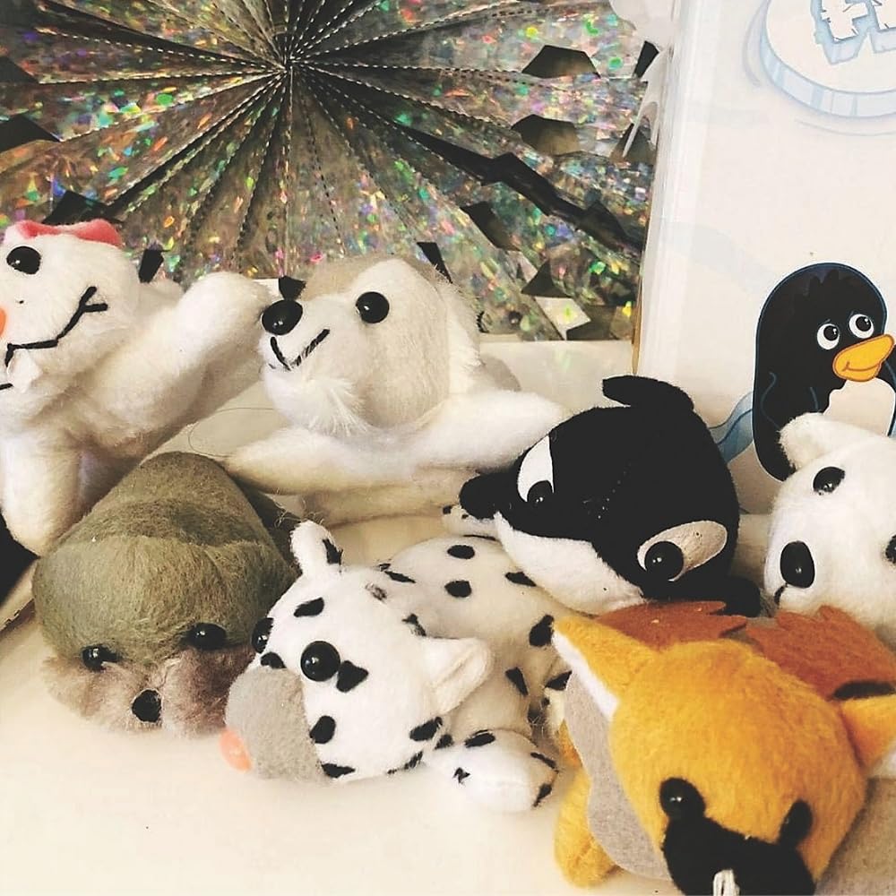 Fun Express Mini Arctic Friends Stuffed Animal Assortment, 24 Pieces