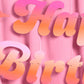 xo, Fetti Happy Birthday Pink + Orange Banner | Birthday Party Decorations, Kids Party, Backdrop, Sign, Garland, Summer, Pool, Tropical Vibes