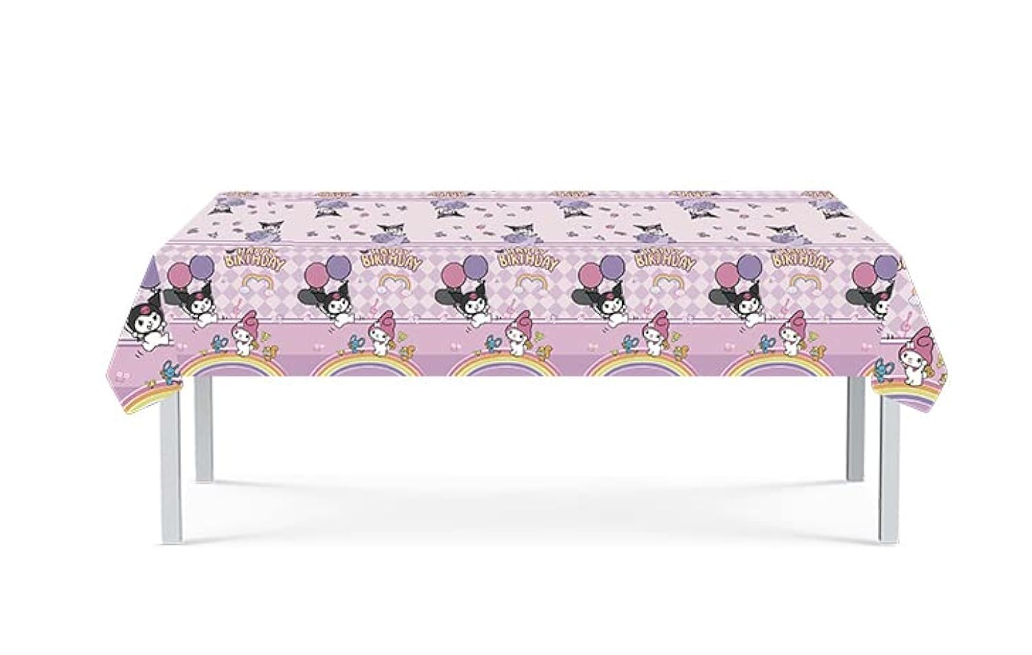 HABITZ 2pcs Children Birthday Party Tablecloth Table Cover,Children Birthday Supplies Decorations (2)