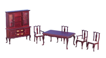 Dollhouse Miniature Dining Room Set