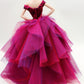 Cora Gu Handmade Fuchsia Dress Fit 12 inch Doll and Doll Not Included
