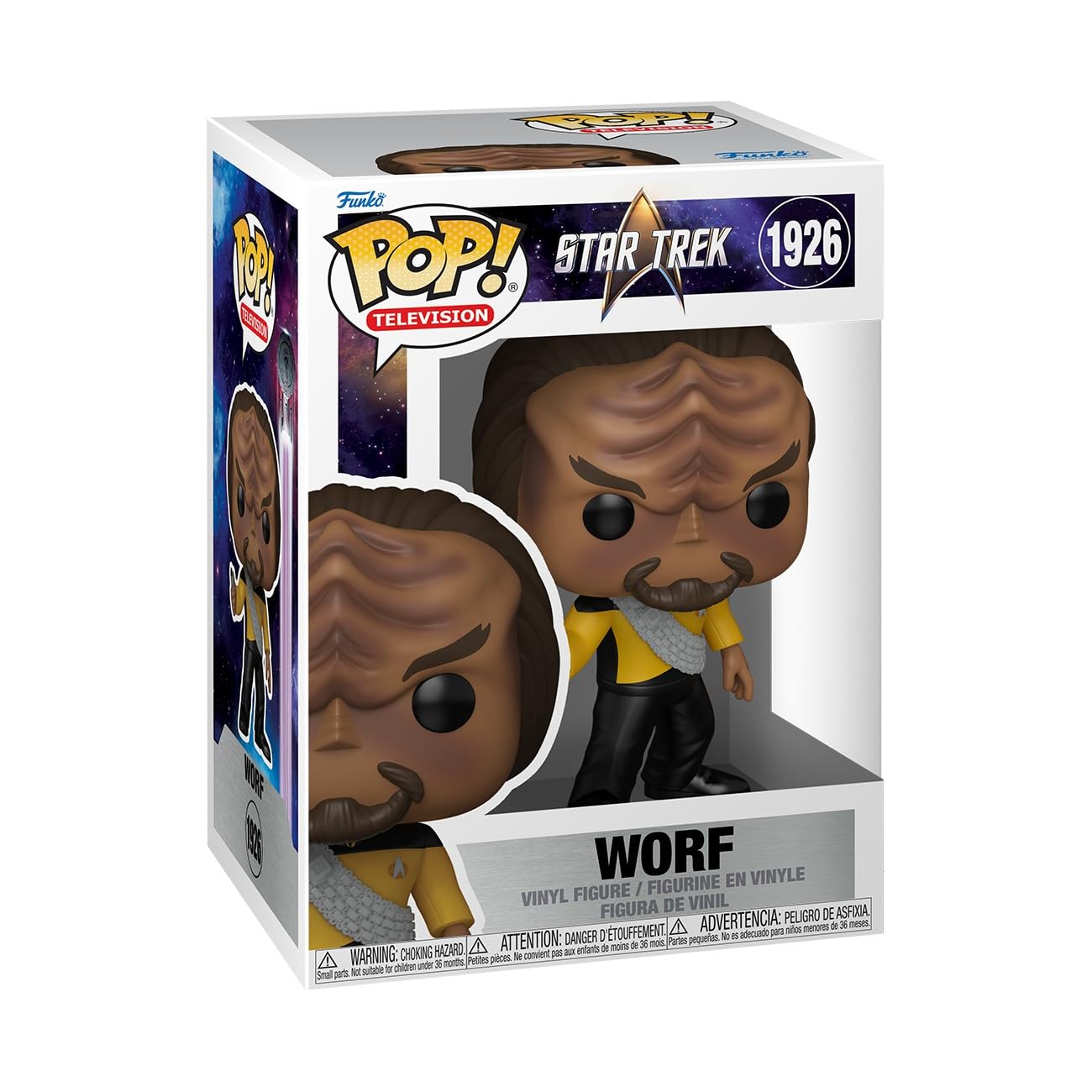 Funko Pop! TV: Star Trek Next Generation - Worf - Collectable Vinyl Figure - Gift Idea - Official Merchandise - Toys for Kids & Adults - Sci-Fi Fans