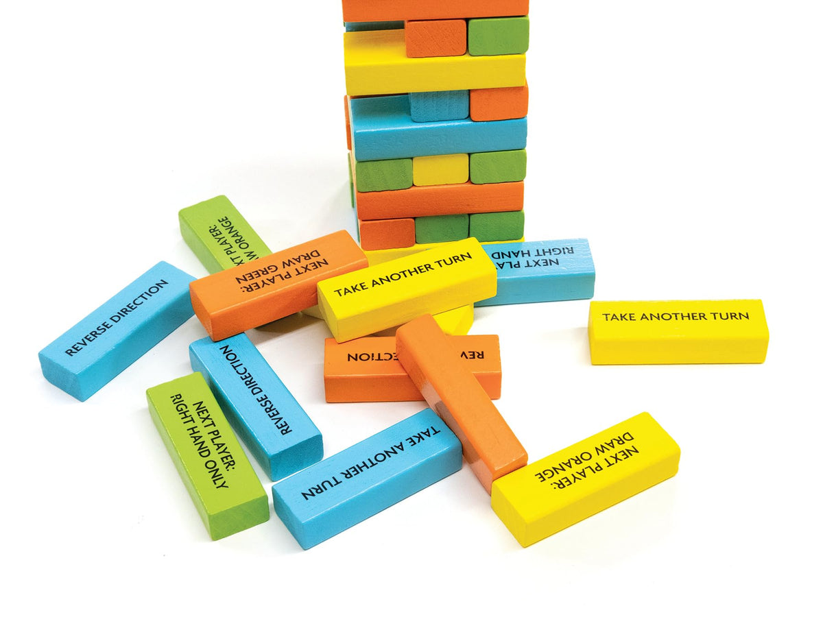 Outset Media Obey the Block - 48 Solid Wood Blocks - for 2 to 6 Players Ages 8 and up