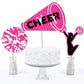 Big Dot of Happiness We Got Spirit - Cheerleading - Birthday Party or Cheerleader Party Centerpiece Sticks - Table Toppers - Set of 15