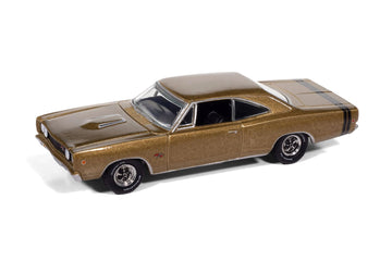 1968 R/T Medium Gold Metallic Vintage Muscle Series 1/64 Diecast Model Car by Auto World AWSP194B