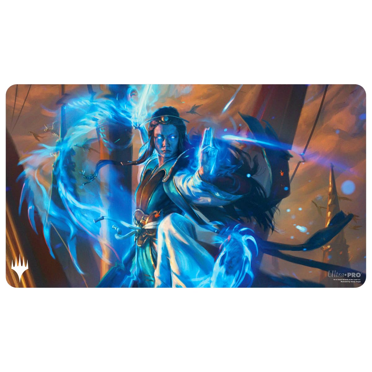 Ultra PRO - Tarkir Dragonstorm Narset, Jeskai Waymaster Playmat for Magic: The Gathering | Gaming Table Mat, Card Game Accessory, TCG Playmat