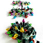 Peachcor Christmas Lights String of Miniature, Dollhouse Miniature Fake Light, Christmas Tree Fairy Lights Decorative, Metalic Multicoloured Dollhouse