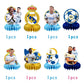 8Pcs Madrid Football Honeycomb Table Centerpiece Soccer Birthday Party Supplies Table Decorations for Kids Party Decorations