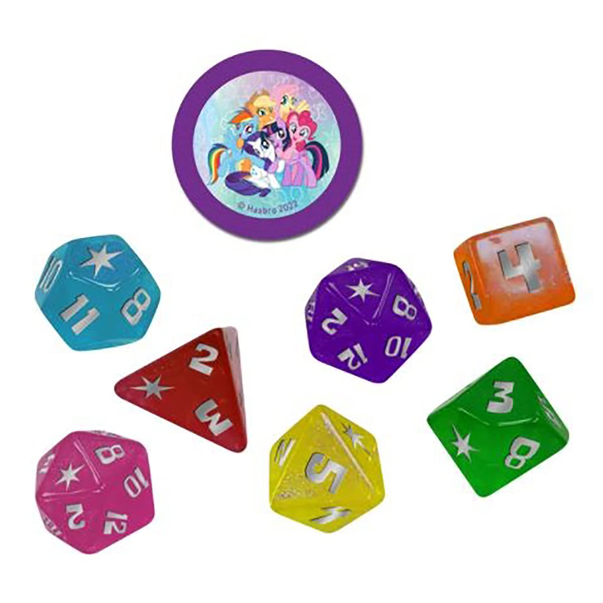Renegade Game Studios My Little Pony RPG Dice Set - Polyhedral Dice for Tabletop Roleplaying