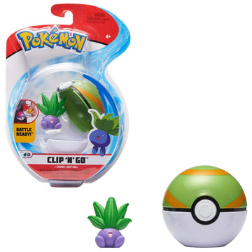 Pokemon Clip On Go Odish & Nest Ball, Multicolor PKW0006