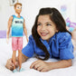 Barbie Fashionistas Ken Fashion Doll #192 with Brunette Cropped Hair & Vitiligo in Malibu Tank, Shorts & Sandals