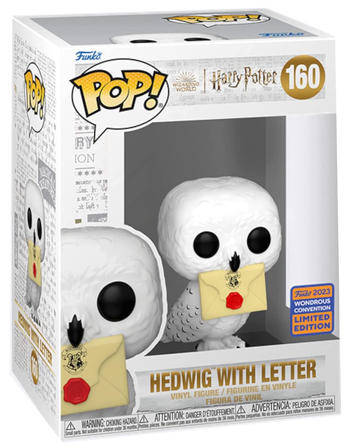 Funko Harry Potter Pop! Hedwig with Letter WonderCon Exclusive, White