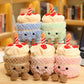 TONGMAN 11-Inch Birthday Cake Plush Toy Cute Cake Pillow Stuffed Animals Funny Soft Food Plushies Toy for Gifts for Kids Birthday (Khaki)