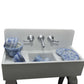 The Queen's Treasures 18 Inch Doll Furniture, Farmhouse Sink for Doll Kitchens Featuring Moving Knobs, Compatible with American Girl Kitchen Furniture