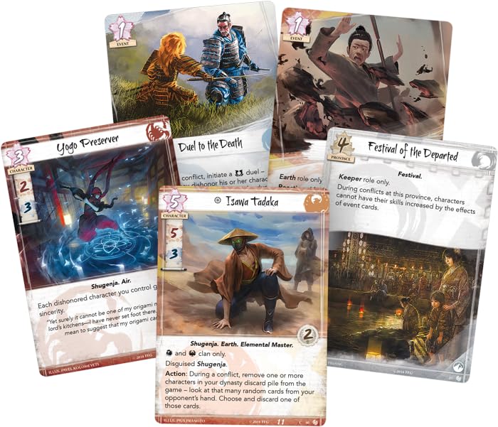 Legend of The Five Rings: The Card Game Bonds of Blood Dynasty Pack - Tactical Strategy Game for Kids & Adults, Ages 14+, 2 Players, 45-90 Minute