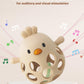 ChooKaChoo 2-in-1 Baby Teething Rattle Toy, Sensory Grasping Teether for Infants 3-12 Months, 100% Food-Grade Silicone, Easy to Hold, Soothing