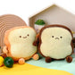 NatureMan Toast Bread Pillow,Funny Bread Shape Plush Toy Pillow, Small Cute Stuffed Plush Toast Sofa Pillow,Children's Adult Home Bedroom Decoration