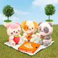 Anirollz Kittiroll Sitting Plush, Kawaii Kitty Cat Holding Strawberry, 6"