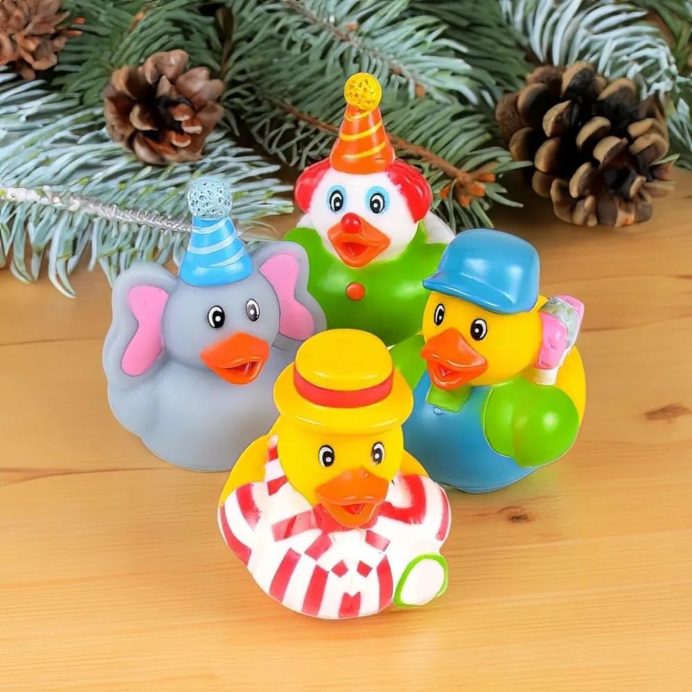 Rhode Island Novelty 2 Inch Carnival Rubber Ducks, One Dozen