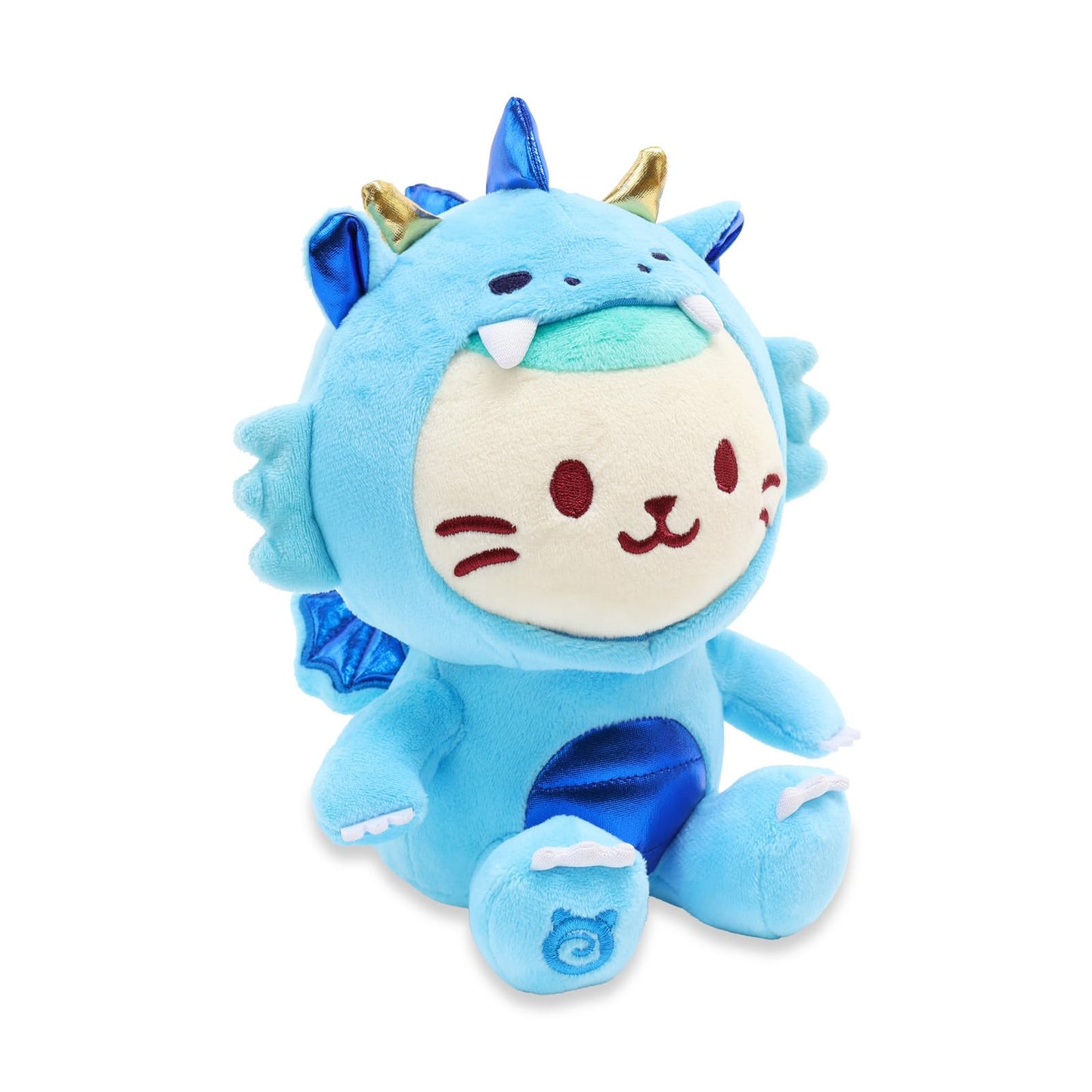 Anirollz Stuffed Animal Plush Toy - 8" Medium Dragon Sitting Plush Doll | Soft, Squishy, Warm, Cute, Comfort, Safe | Birthday Kawaii Mint Kitty Cat in