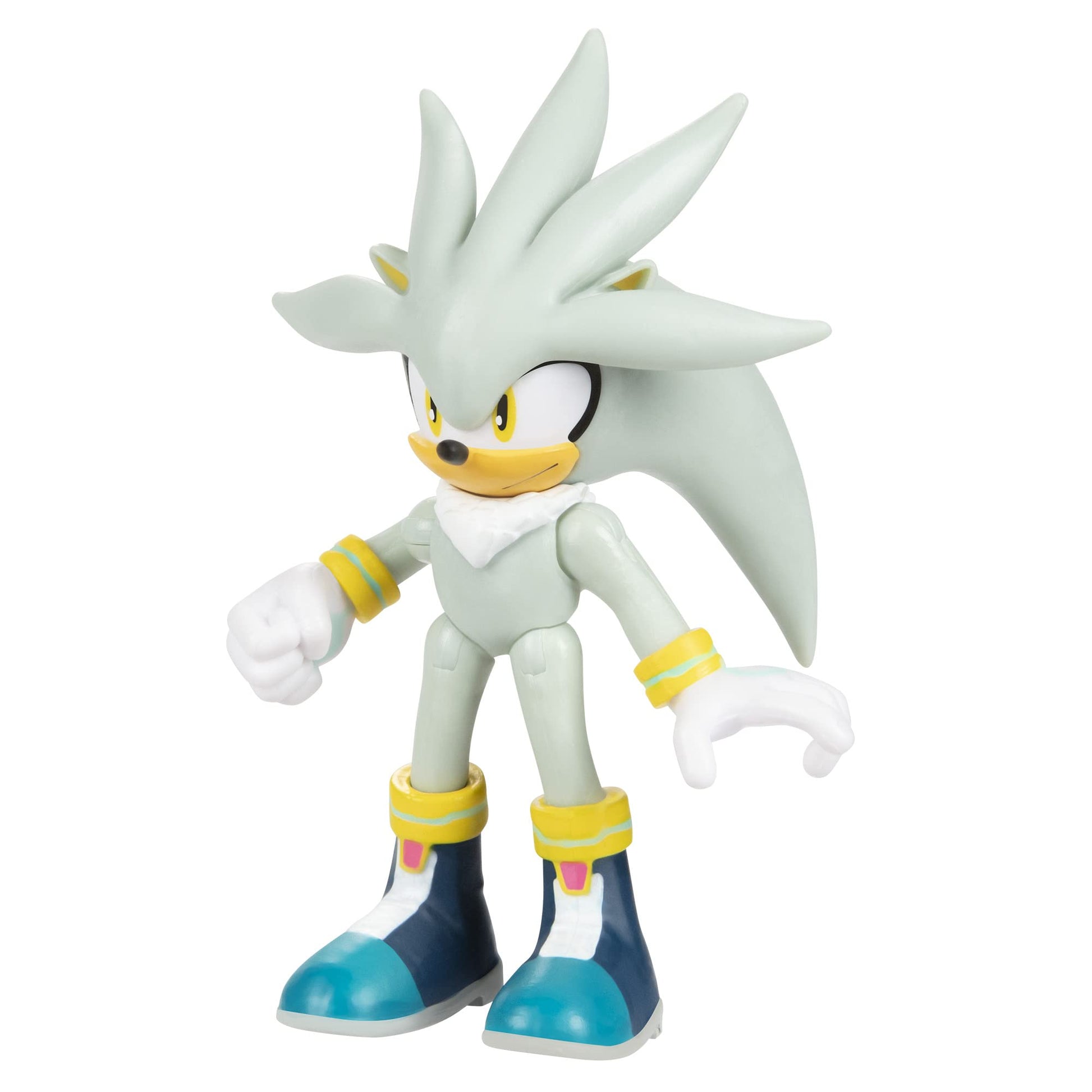 JAKKS Pacific Sonic The Hedgehog 2.5-Inch Action Figure Modern Silver Collectible Toy