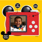kiimento Ultra-Compact Kids Digital Camera & Video Camcorder for Ages 3-5 with Selfie Lens, 32GB Memory Card, Handmade Strap - Model A (Mickey Mouse)