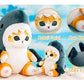 TQJOUJOU Cute Shark Cat Plush Toy, 8'' Cat Face Shark Stuffed Animal Plushies Doll, Kawaii Soft Stuffed Cat Shark Pillow Birthday Gift (Blue)