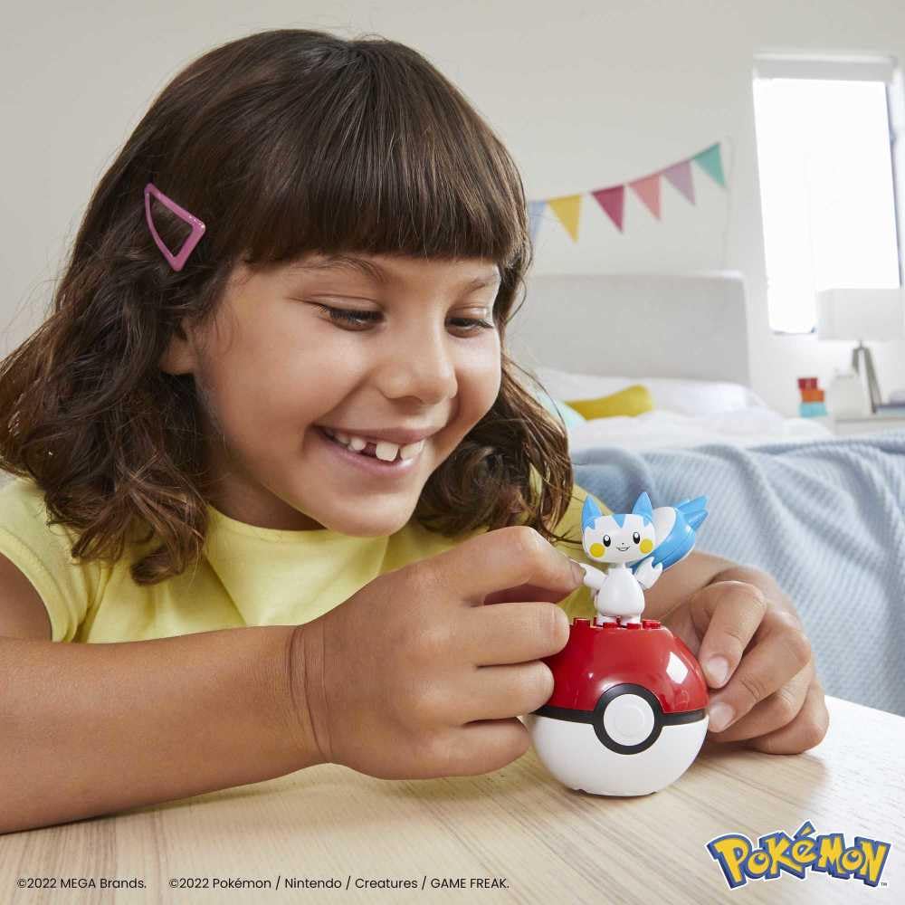Mega Pokemon Series 17 Pachirisu Figure Building Set with Poke Ball