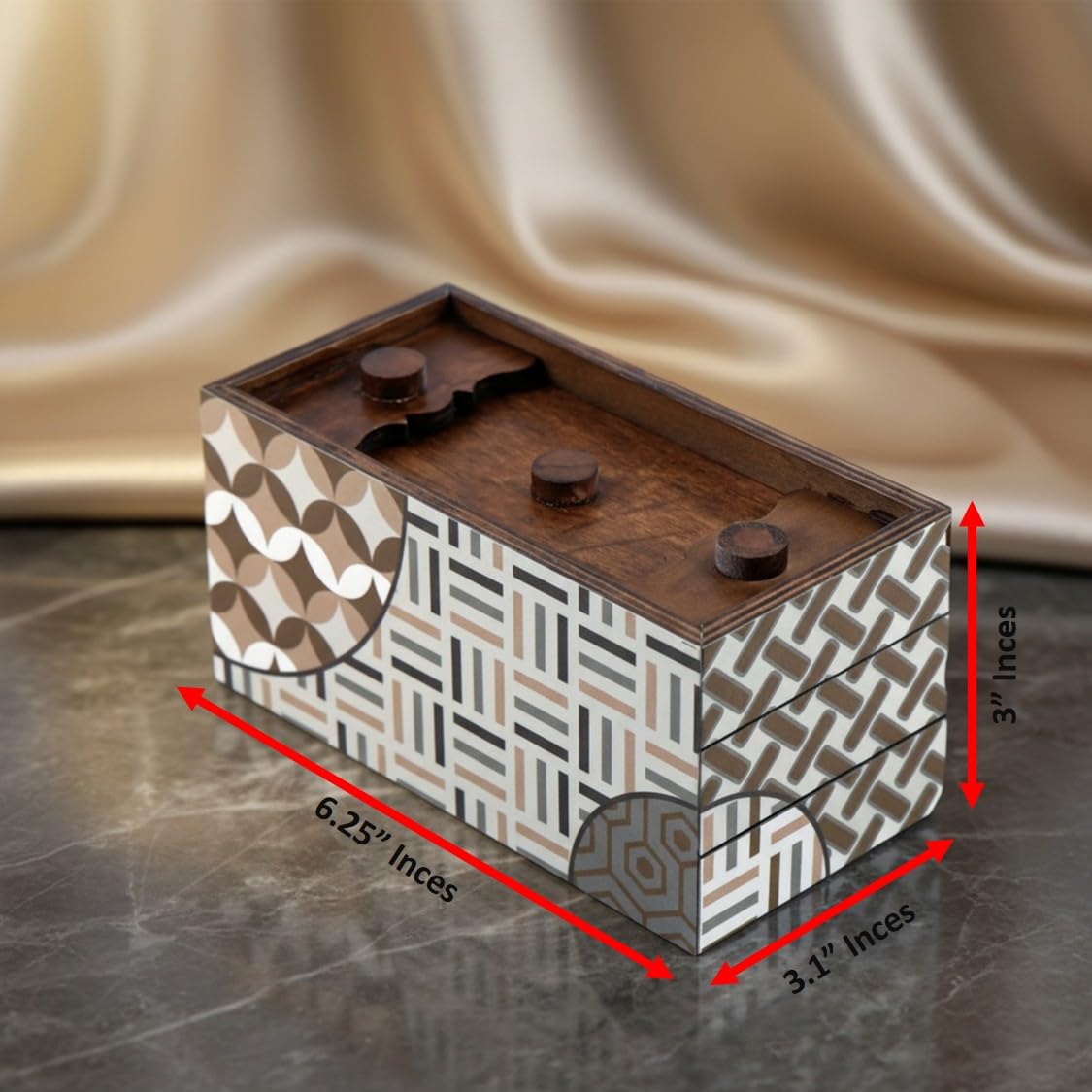 Enigma Decode Secret Puzzle Box Money and Gift Card Holder Magic Trick Lock