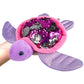Rhode Island Novelty Sequinimals Sequin Sea Turtle Plush Stuffed Animal Reversible Sequins Hot Pink & Silver