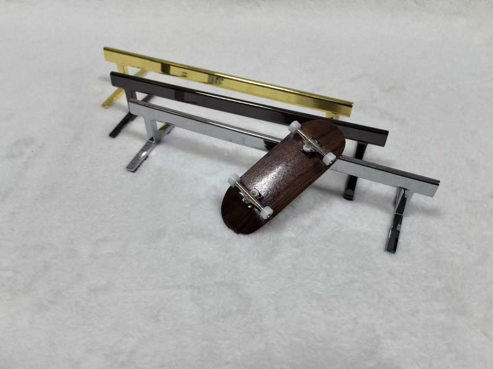 LEEFAI Pro Fingerboard Rail, Metal mini Finger Skateboard Rail for Your ramps and Park, 8.1 x 2.7 x 1.5 inches -the Best Obstacles