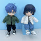 niannyyhouse OB11 1/12 BJD Doll Clothes Coat Pocket Pants Vest Shoes Denim Outfit 4.3in Action Figures Doll Dressup (Pink)
