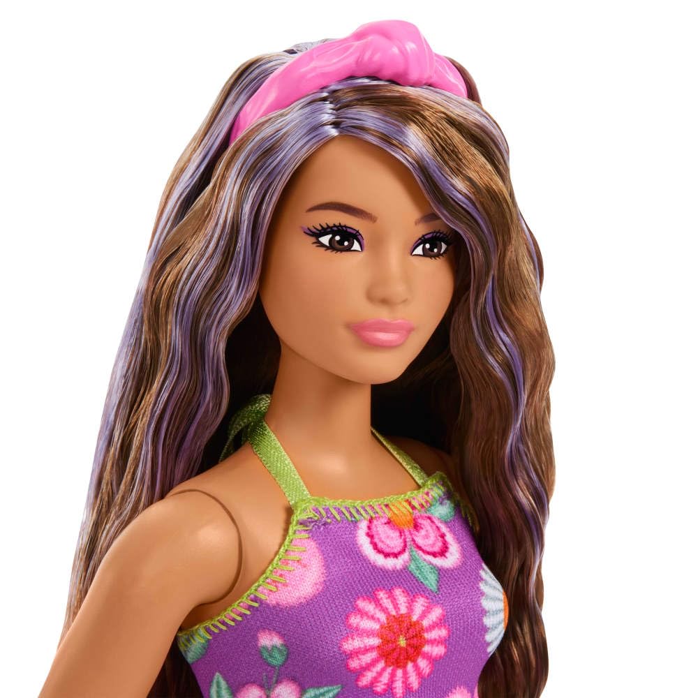 Barbie Fashionistas Doll #244 with Purple-Streaked Brown Hair