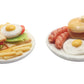 ThaiHonest Mixed Set 2 Dollhouse Miniature Pancake and Sandwich, Dollhouse Collectibles