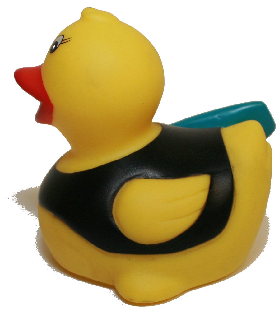 waddlers Rubber Duck Sports & Internet Surfer, Brand Rubber Ducks that Float Upright, Toy Bathtub Rubber Ducky Birthday & Party Favors Gift, All