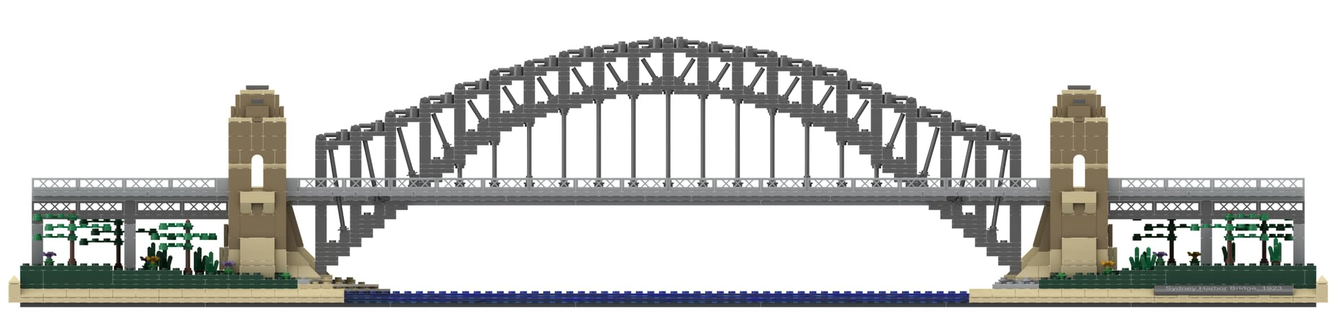 The Atom Brick Sydney Harbour Bridge Engineering Model, 1,751 Piece
